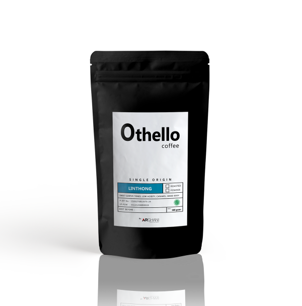 Othello Coffe Single origin Packaging depan linthong